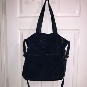 Tory Burch navy blue diaper bag
